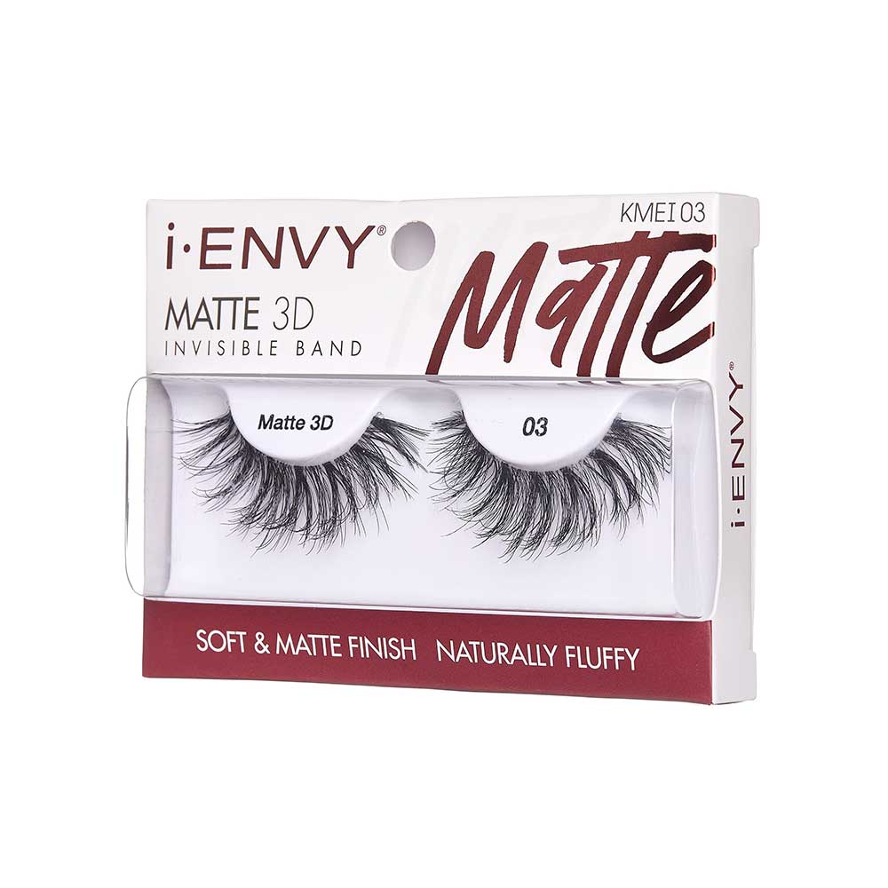 KMEI03_extra_005 "I-ENVY Matte 3D Strip Lashes, additional product view 5."