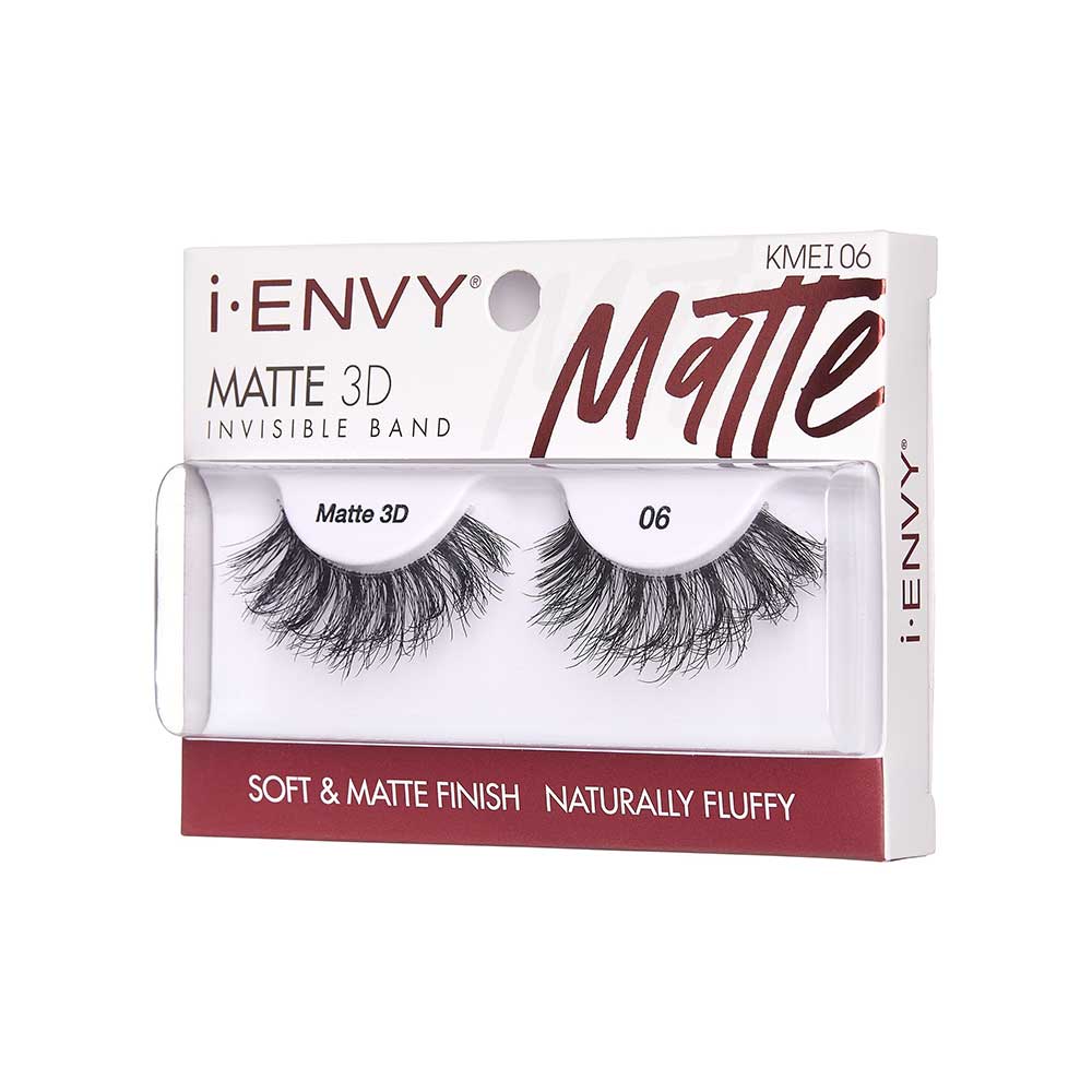 KMEI06_extra_004 "I-ENVY Matte 3D Strip Lashes, additional product view 4."