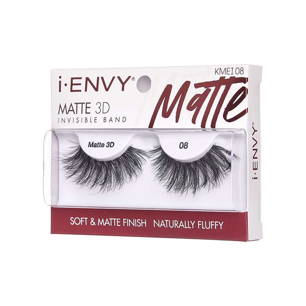KMEI08_extra_004 "I-ENVY Matte 3D Strip Lashes, additional product view 4."