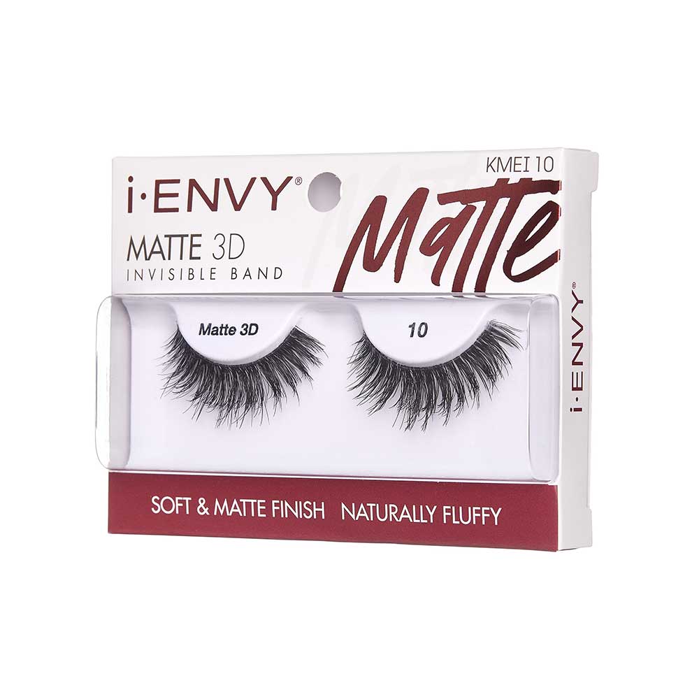 KMEI10_extra_004 "I-ENVY Matte 3D Strip Lashes, additional product view 4."