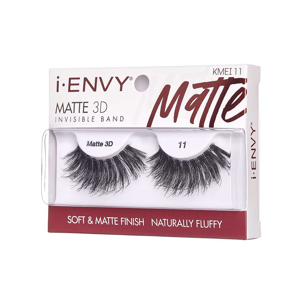 KMEI11_extra_004 "I-ENVY Matte 3D Strip Lashes, additional product view 4."