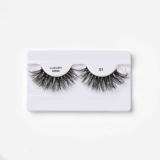 iEnvy Luxury Mink Strip Lashes KMIN01 – lashes in white tray