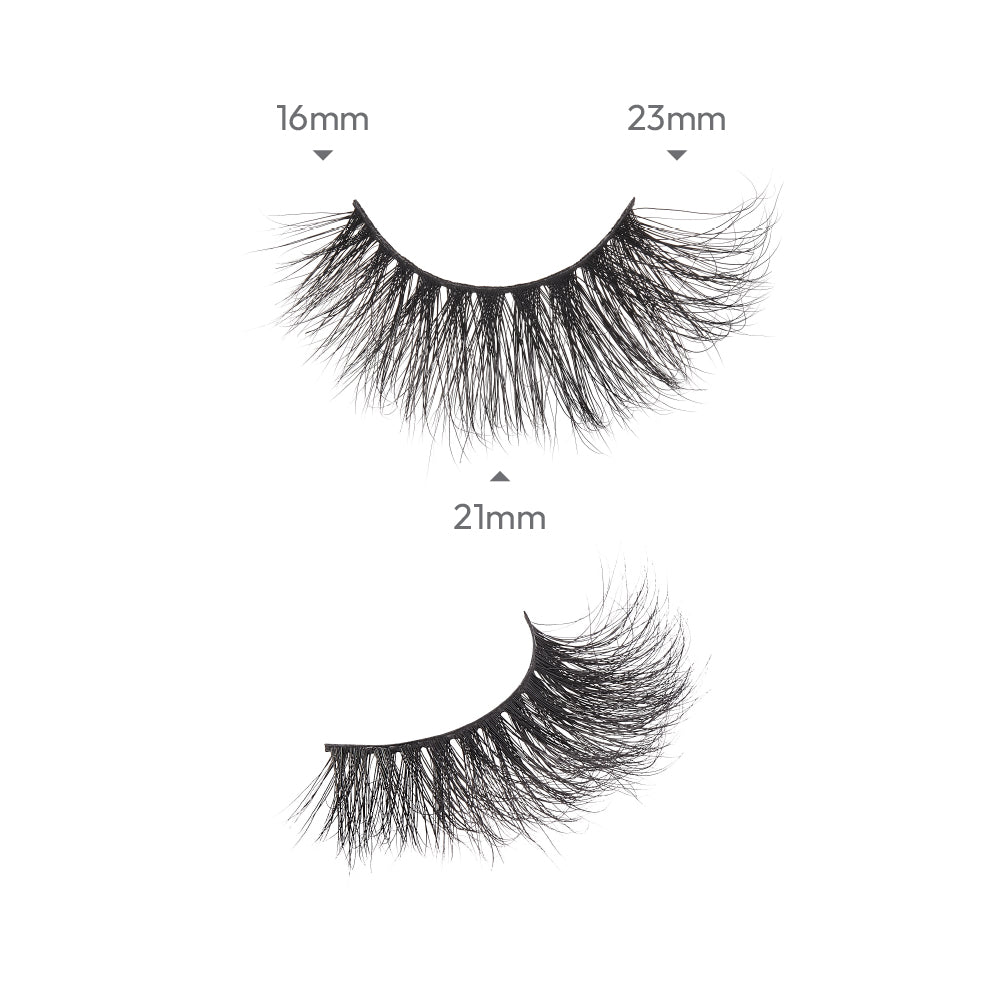 KMIN01_extra_002 "I-ENVY Luxury Mink Strip Lashes (20mm), additional product view 2."