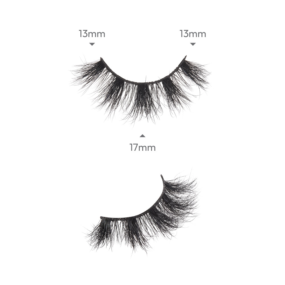 KMIN02_extra_002 "I-ENVY Luxury Mink Strip Lashes (20mm), additional product view 2."