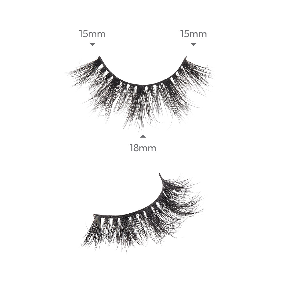 KMIN03_extra_002 "I-ENVY Luxury Mink Strip Lashes (20mm), additional product view 2."