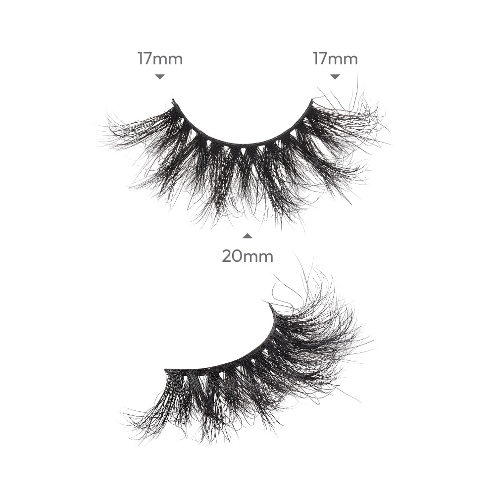 KMIN05_extra_002 "I-ENVY Luxury Mink Strip Lashes (20mm), additional product view 2."
