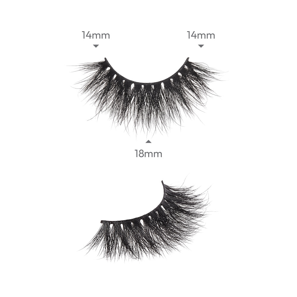 KMIN06_extra_002 "I-ENVY Luxury Mink Strip Lashes (20mm), additional product view 2."