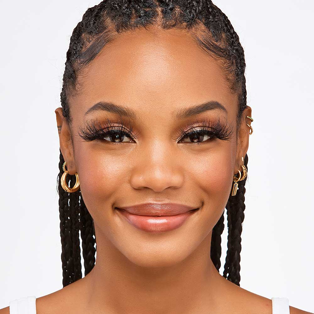 KMIN09_extra_001 "I-ENVY Luxury Mink Strip Lashes (25mm) in #09, additional product view 1."