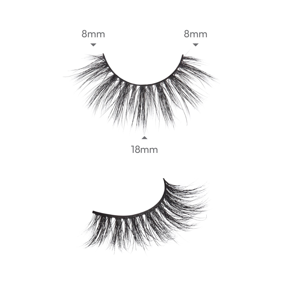 KMIN13_extra_001 "I-ENVY Luxury Mink Strip Lashes (20mm), additional product view 1."