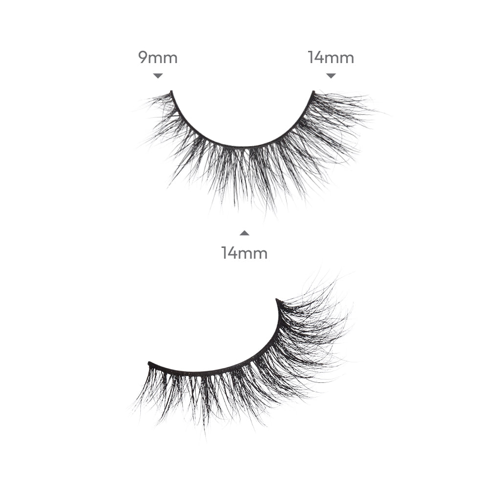 KMIN14_extra_001 "I-ENVY Luxury Mink Strip Lashes (20mm), additional product view 1."