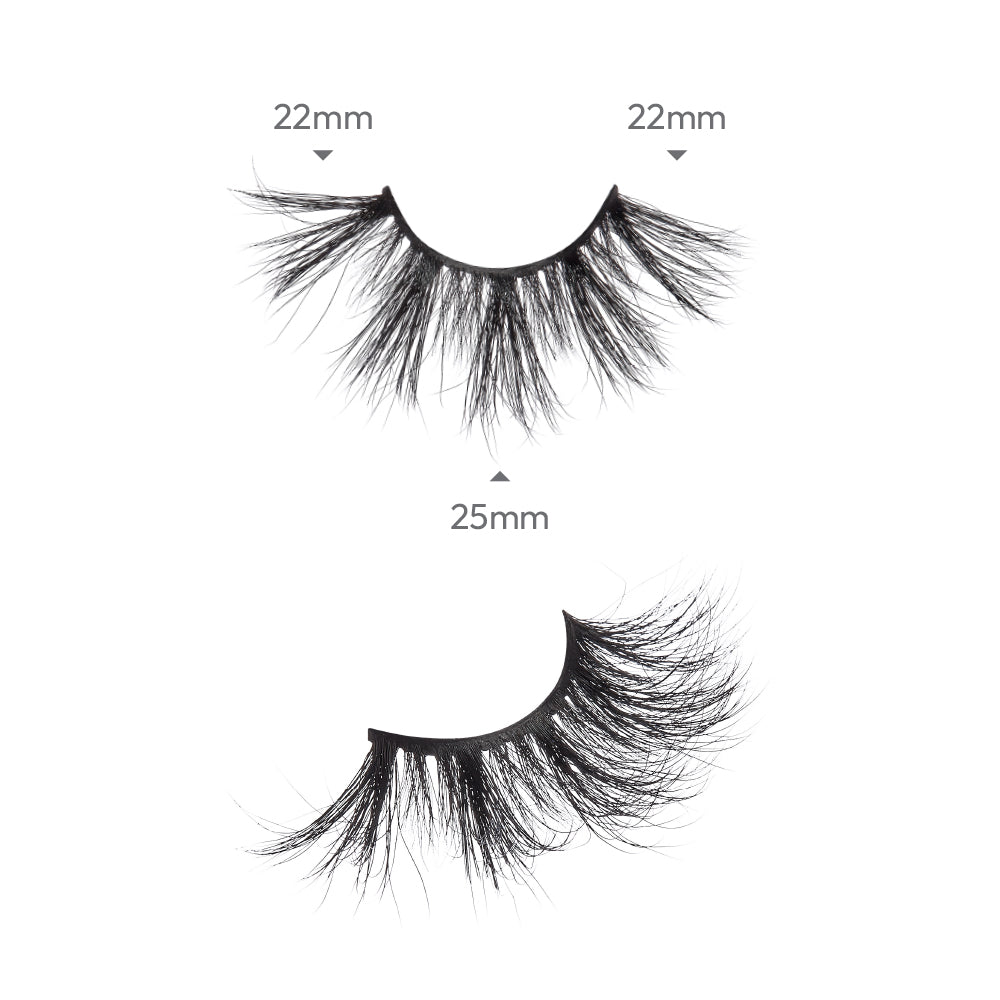 KMIN25_extra_001 "I-ENVY Luxury Mink Strip Lashes (25mm), additional product view 1."