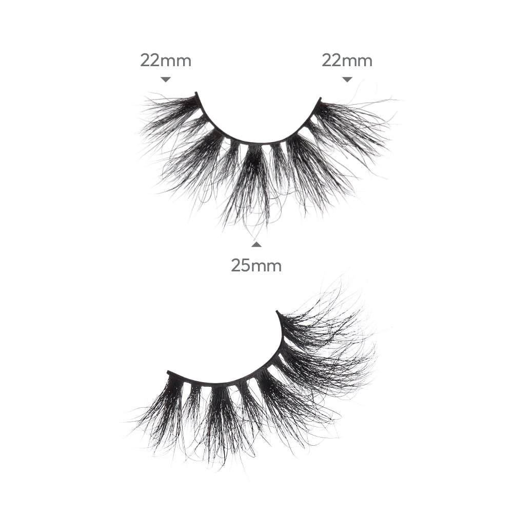 KMIN26_extra_001 "I-ENVY Luxury Mink Strip Lashes (25mm), additional product view 1."