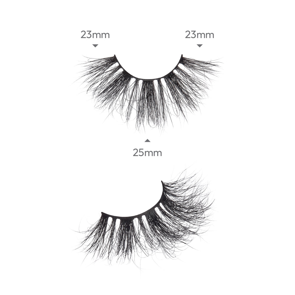 KMIN28_extra_001 "I-ENVY Luxury Mink Strip Lashes (25mm), additional product view 1."