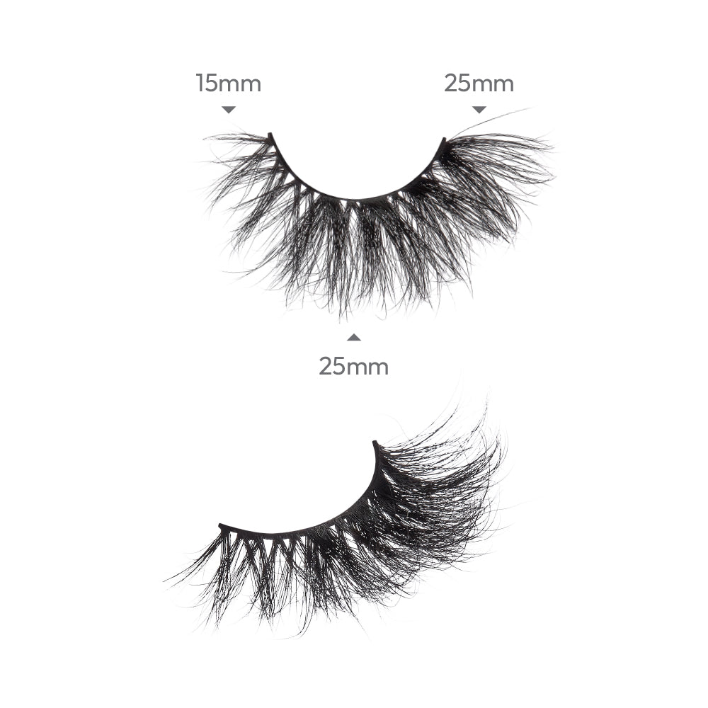 KMIN30_extra_001 "I-ENVY Luxury Mink Strip Lashes (25mm), additional product view 1."