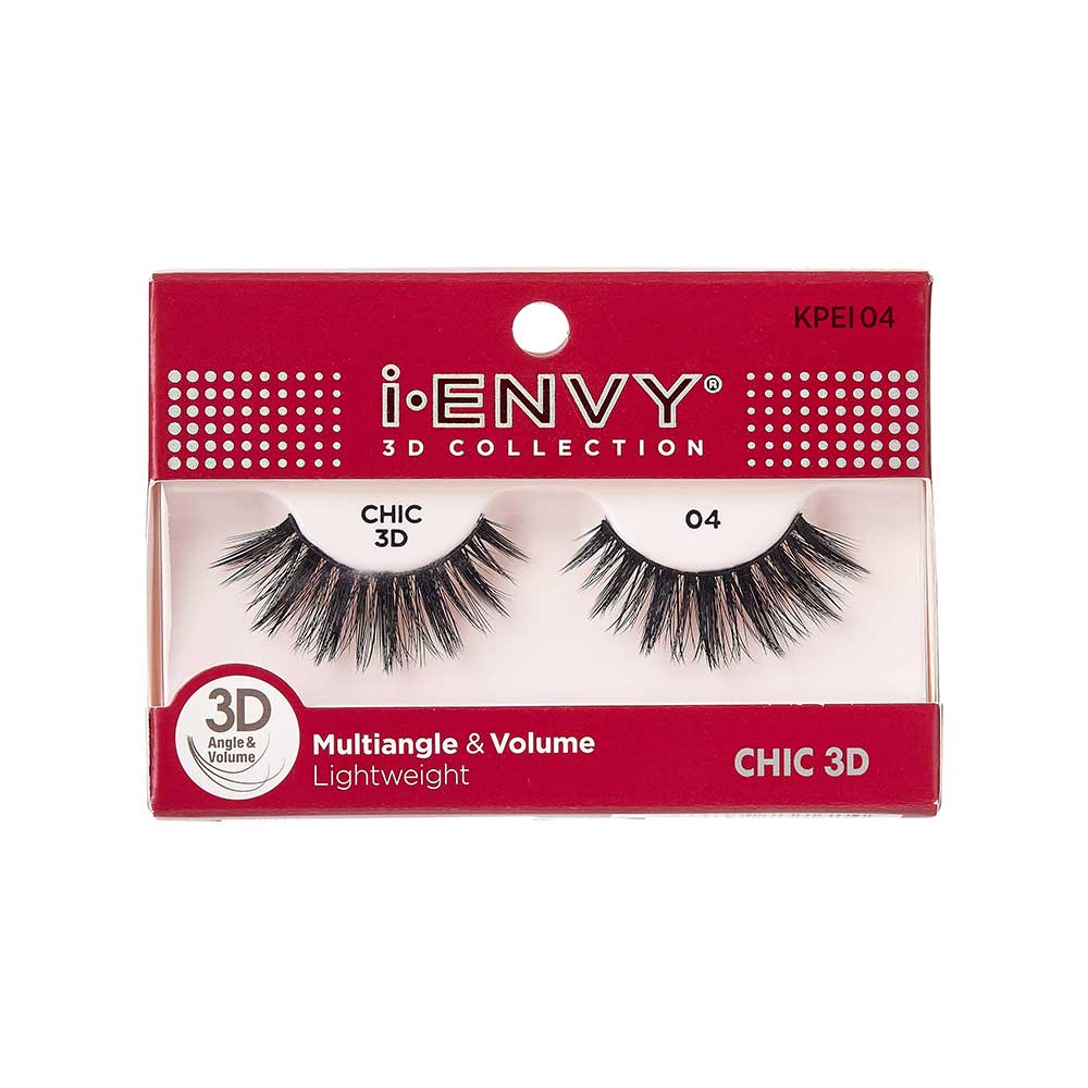 KPEI04_main "I-ENVY 3D Chic Strip Lashes, main product view."