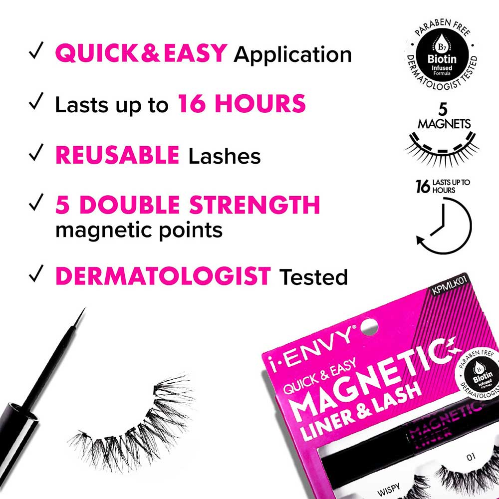 KPML08_extra_002 "I-ENVY Double Strength Magnetic Strip Lashes, additional product view 2."