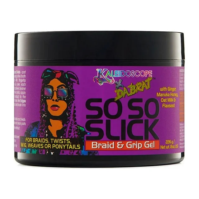 Kaleidoscope x Da Brat So So Slick Braid & Grip Gel – 8 oz Braid & Grip Gel jar front