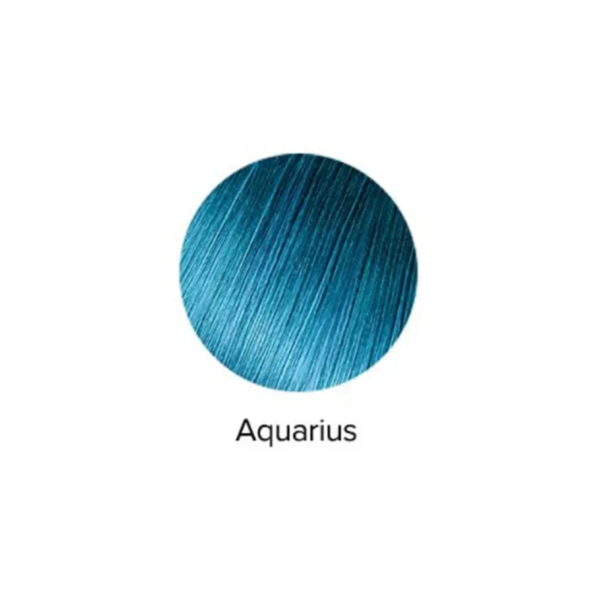 Blue color swatch labeled 'Aquarius' on a white background