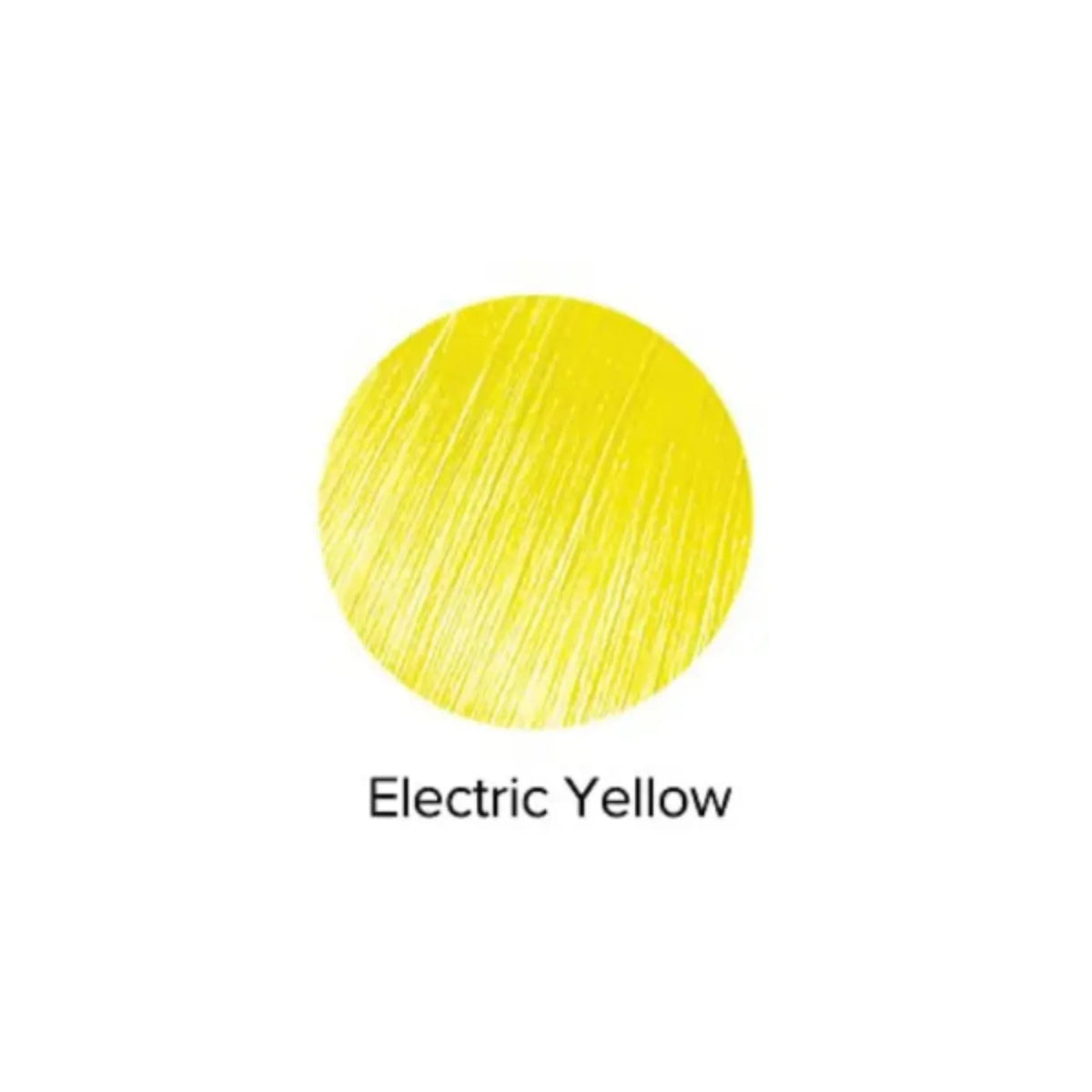 Solid electric yellow color swatch on a white background