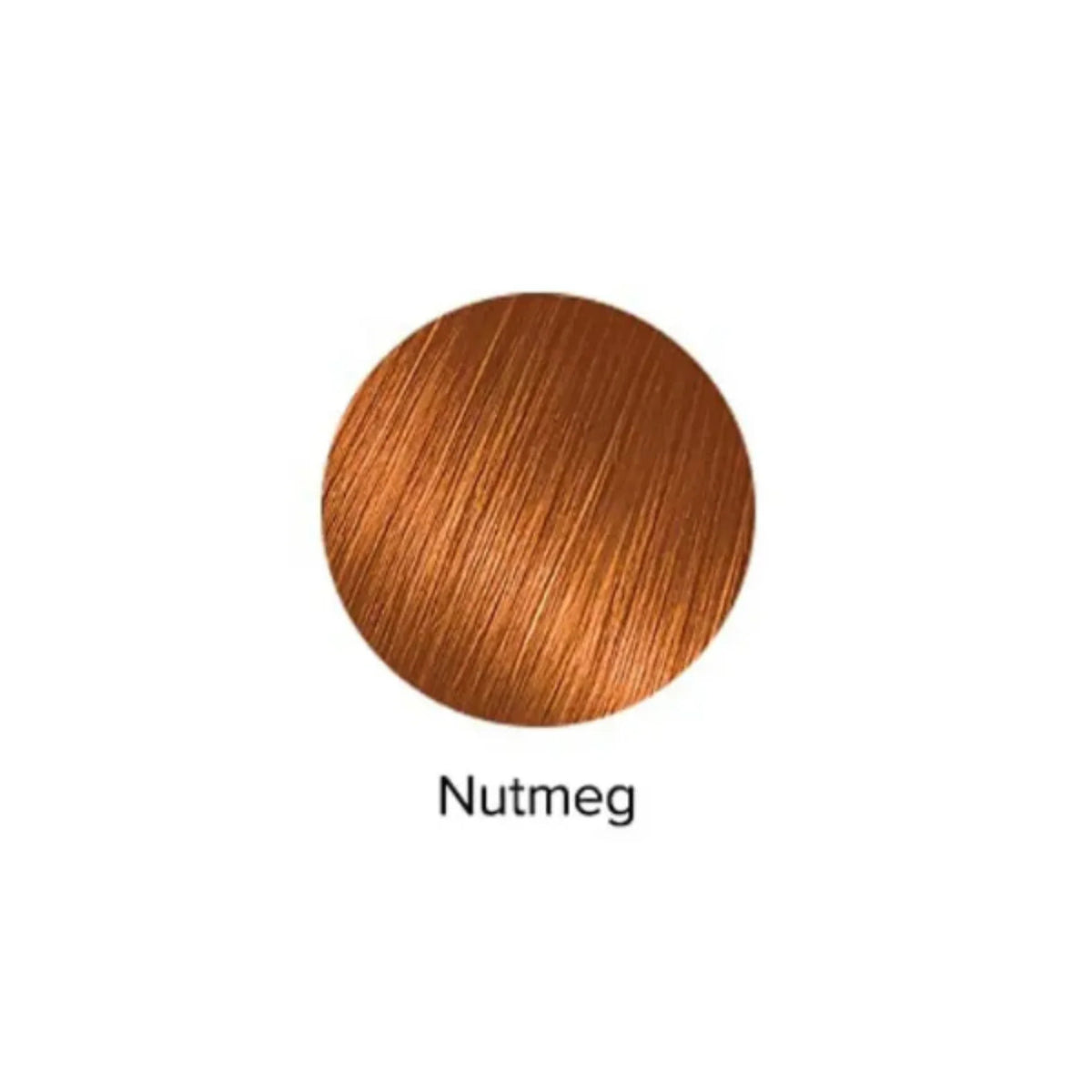 Nutmeg hair color swatch on a white background
