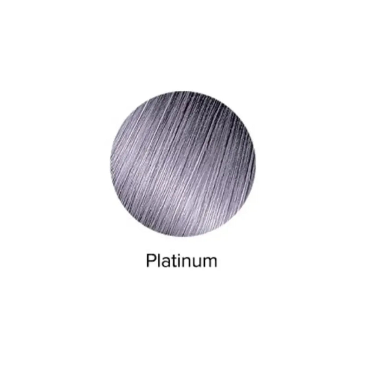 Platinum hair color swatch on a white background