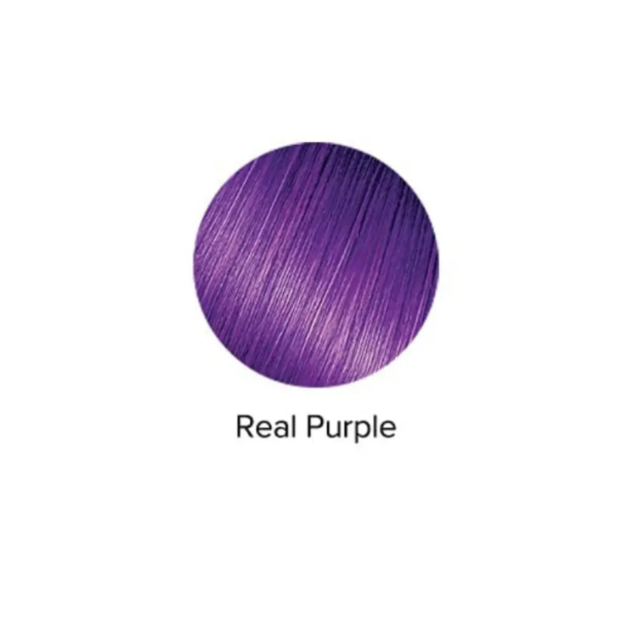 Color swatch of 'Real Purple' on a white background