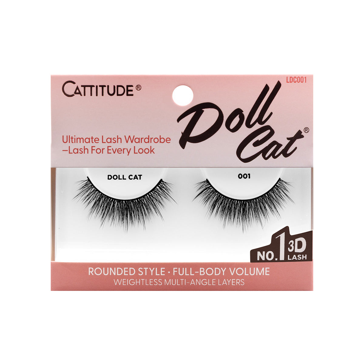 EBIN New York Cattitude Doll Cat 001 single-pair lashes – front packaging
