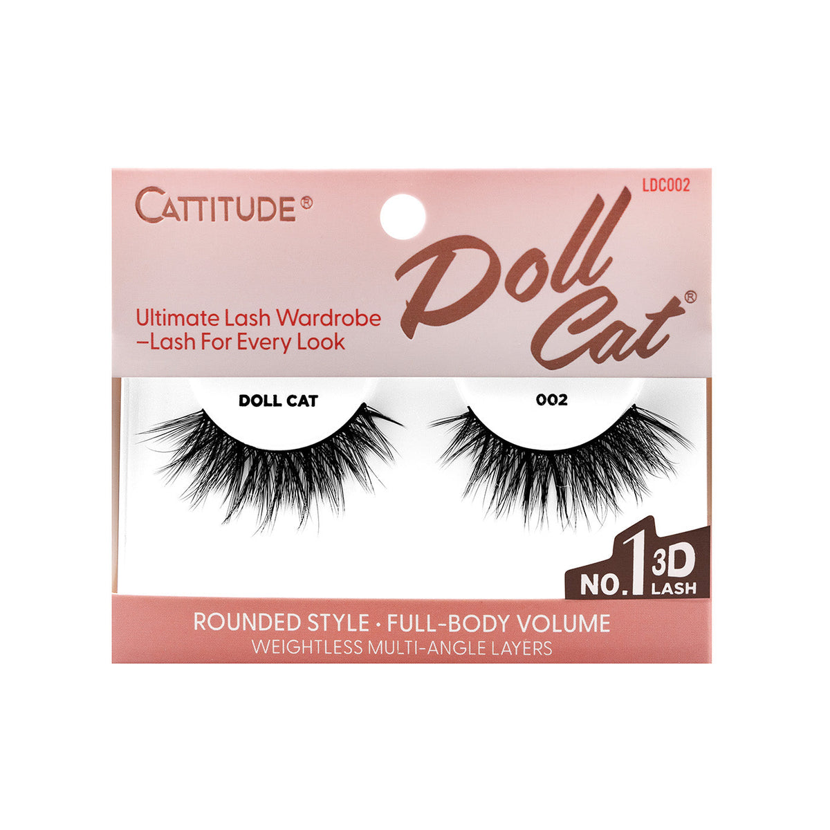 EBIN New York Cattitude Doll Cat 002 single-pair lashes – front packaging
