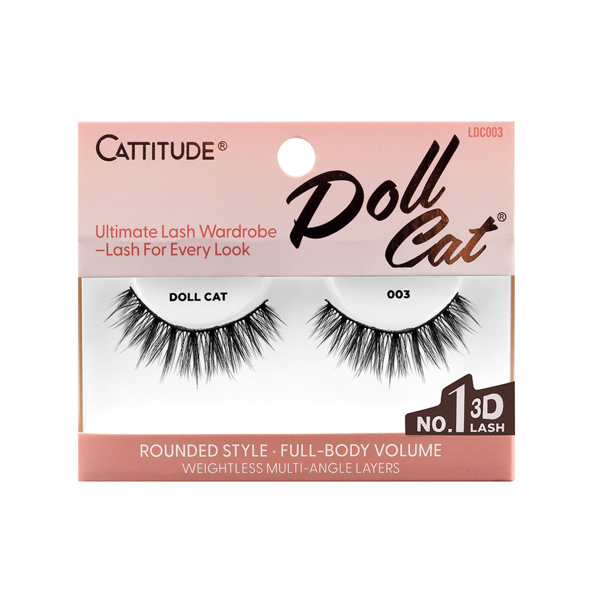 EBIN New York Cattitude Doll Cat 003 single-pair lashes – front packaging