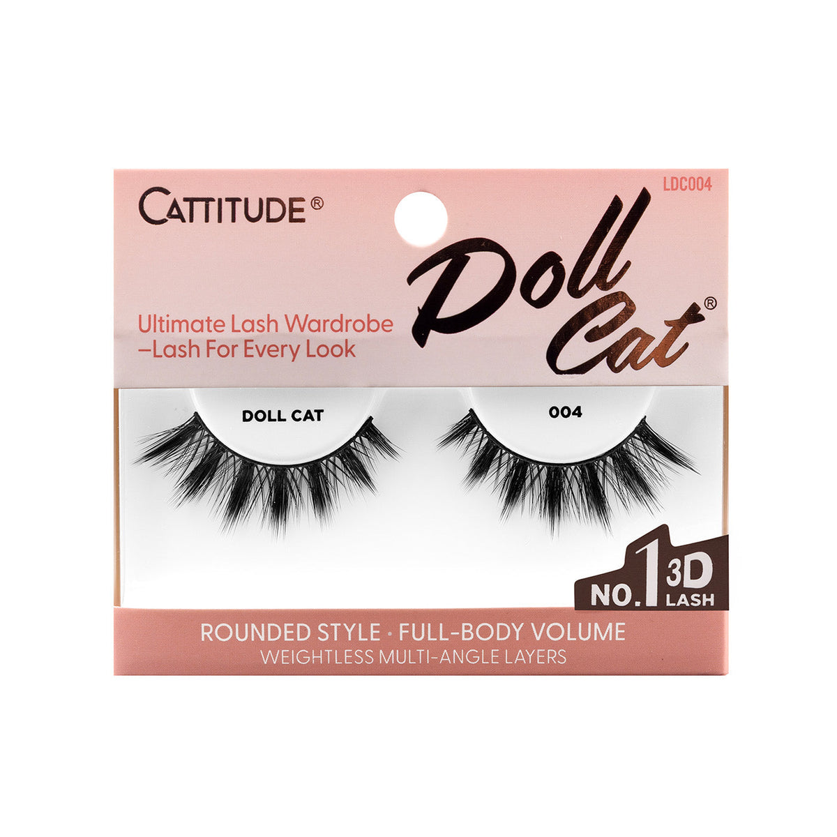 EBIN New York Cattitude Doll Cat 004 single-pair lashes – front packaging