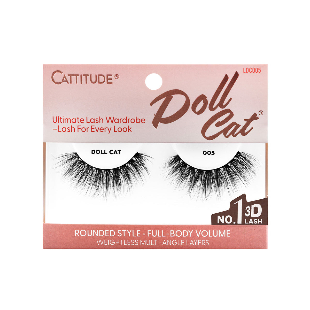 EBIN New York Cattitude Doll Cat 005 single-pair lashes – front packaging
