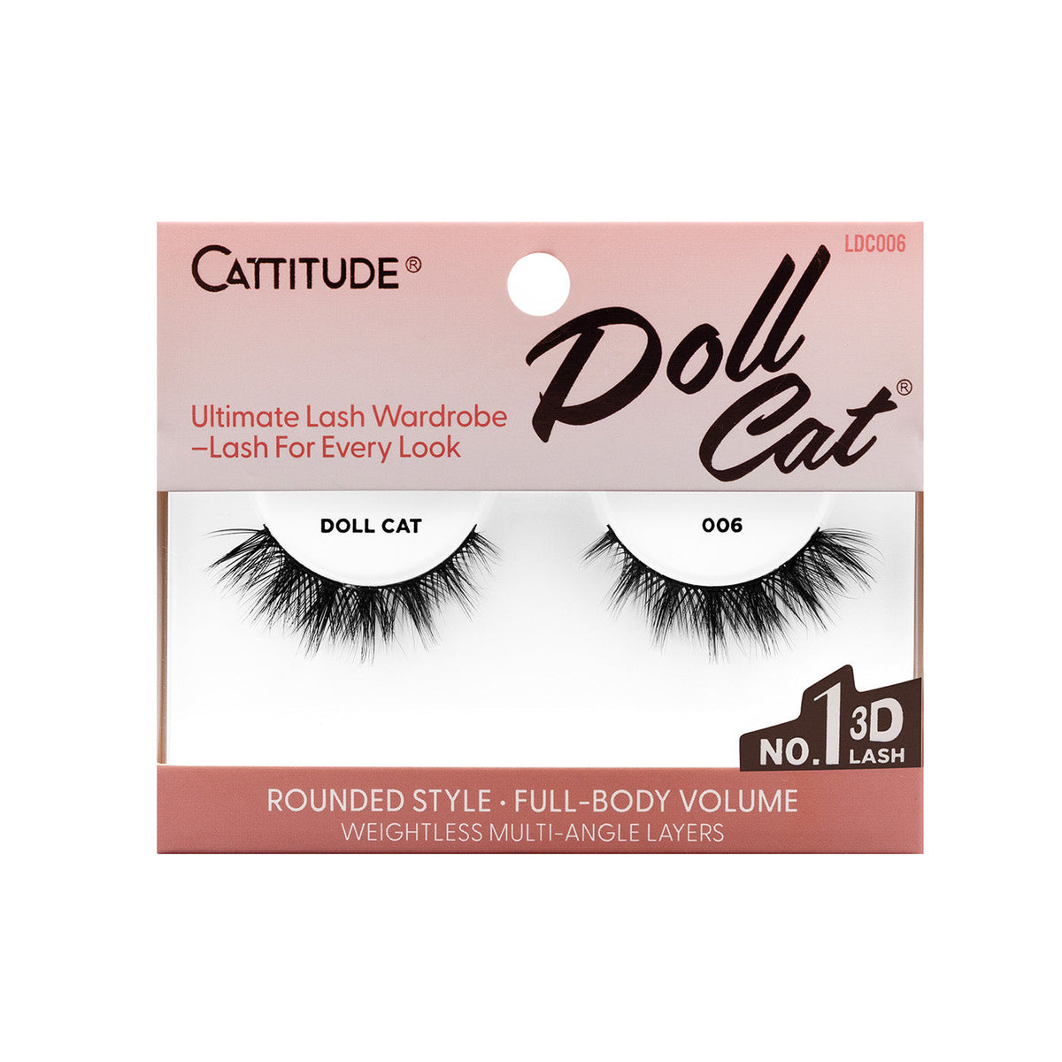 EBIN New York Cattitude Doll Cat 006 single-pair lashes – front packaging