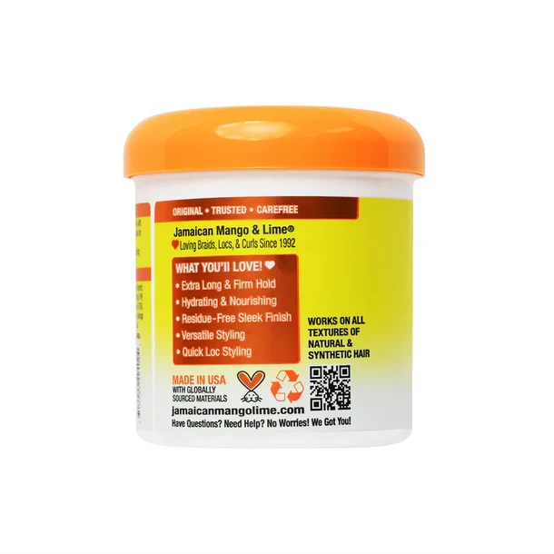 Jamaican Mango & Lime Locking Firm Wax – Features label