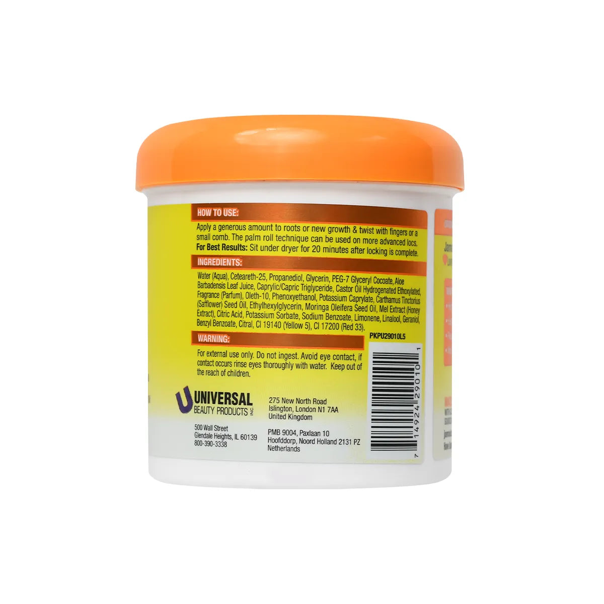 Jamaican Mango & Lime Locking Gel – 16 oz jar directions and ingredients