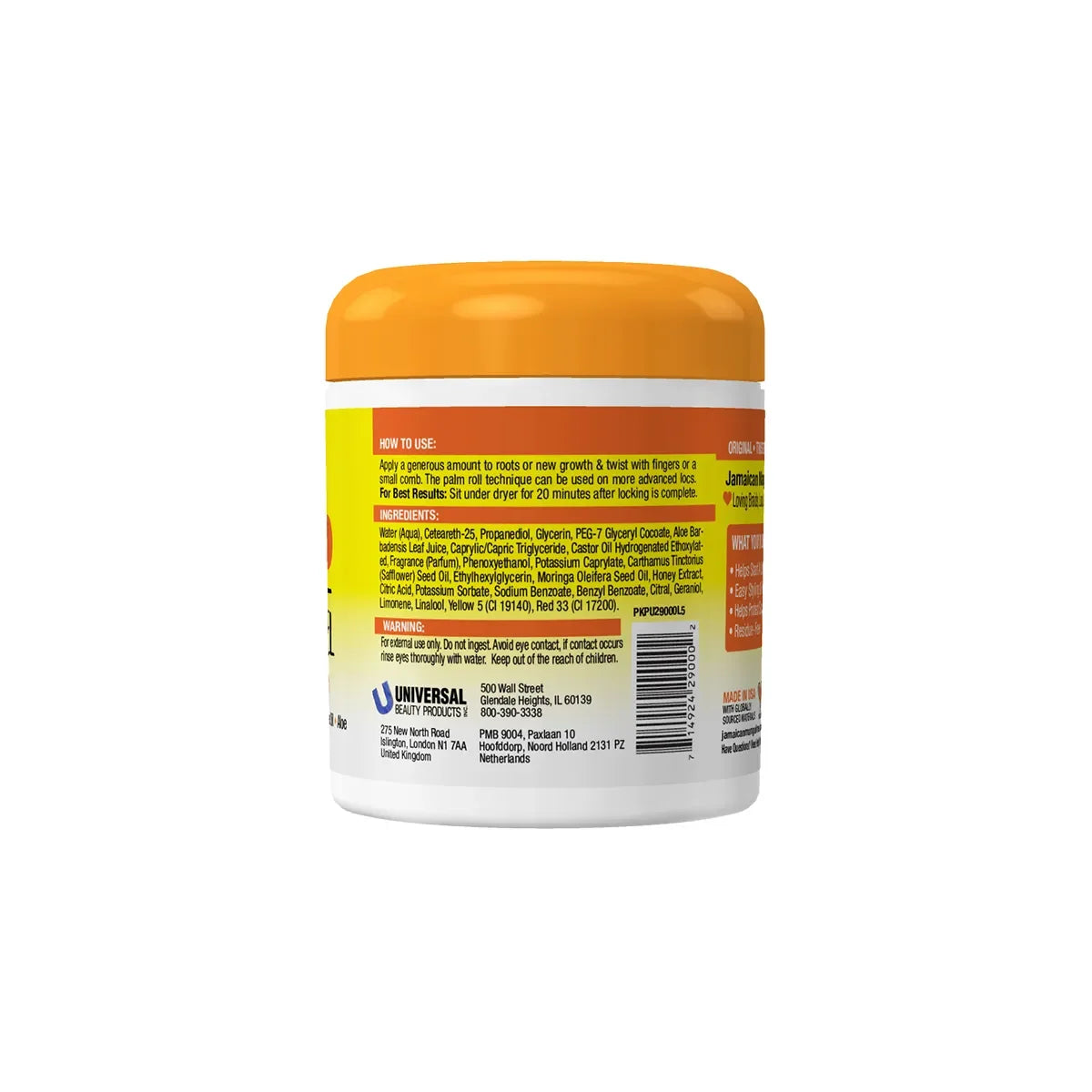 Jamaican Mango & Lime Locking Gel – 6 oz jar directions and ingredients