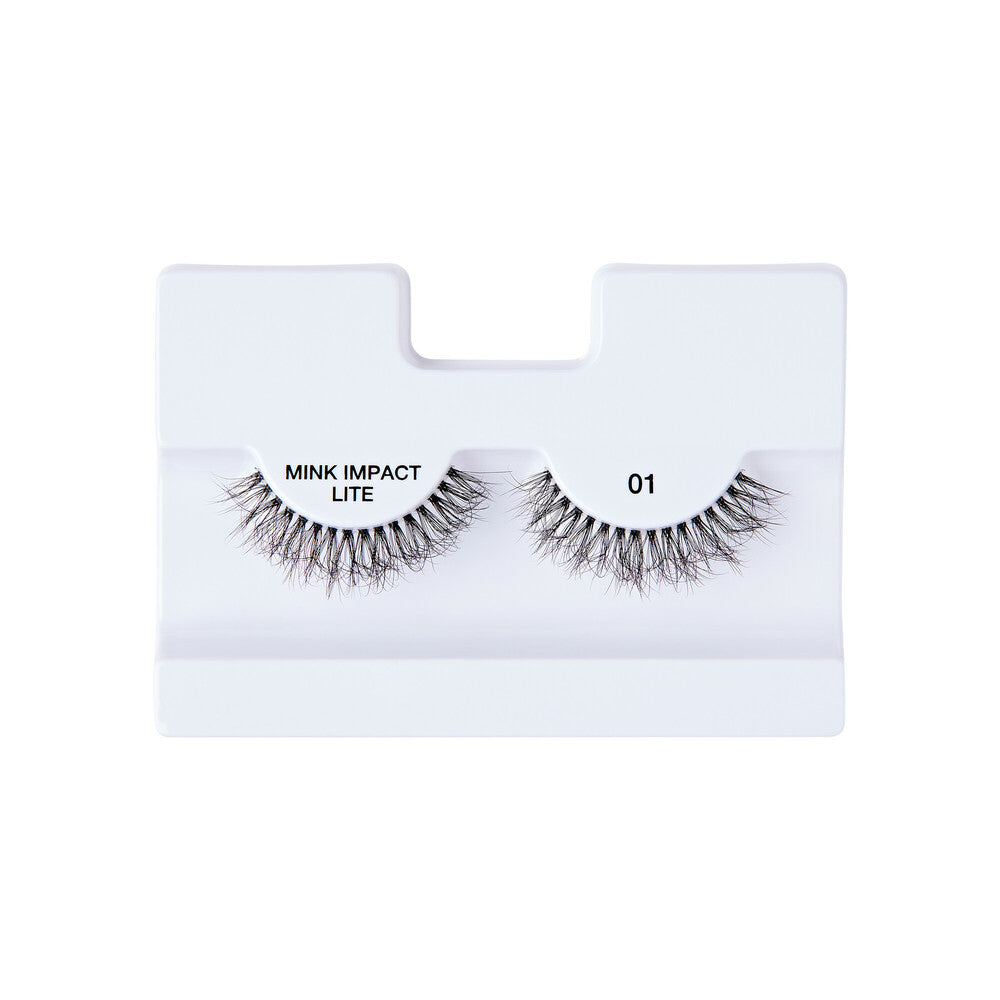MIL01_extra_006 "I-ENVY Mink Impact Lite Clear Band Vegan Faux Mink Strip Lash, additional product view 6."