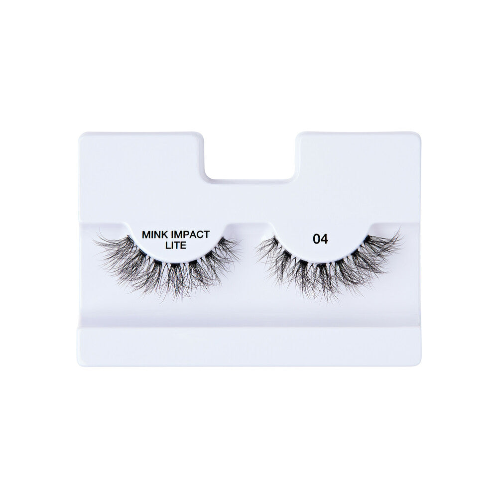 MIL04_extra_007 "I-ENVY Mink Impact Lite Clear Band Vegan Faux Mink Strip Lash, additional product view 7."
