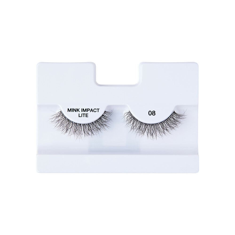 MIL08_extra_007 "I-ENVY Mink Impact Lite Clear Band Vegan Faux Mink Strip Lash, additional product view 7."