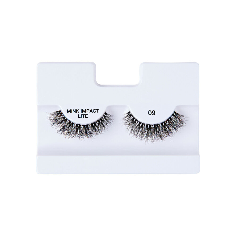 MIL09_extra_007 "I-ENVY Mink Impact Lite Clear Band Vegan Faux Mink Strip Lash, additional product view 7."