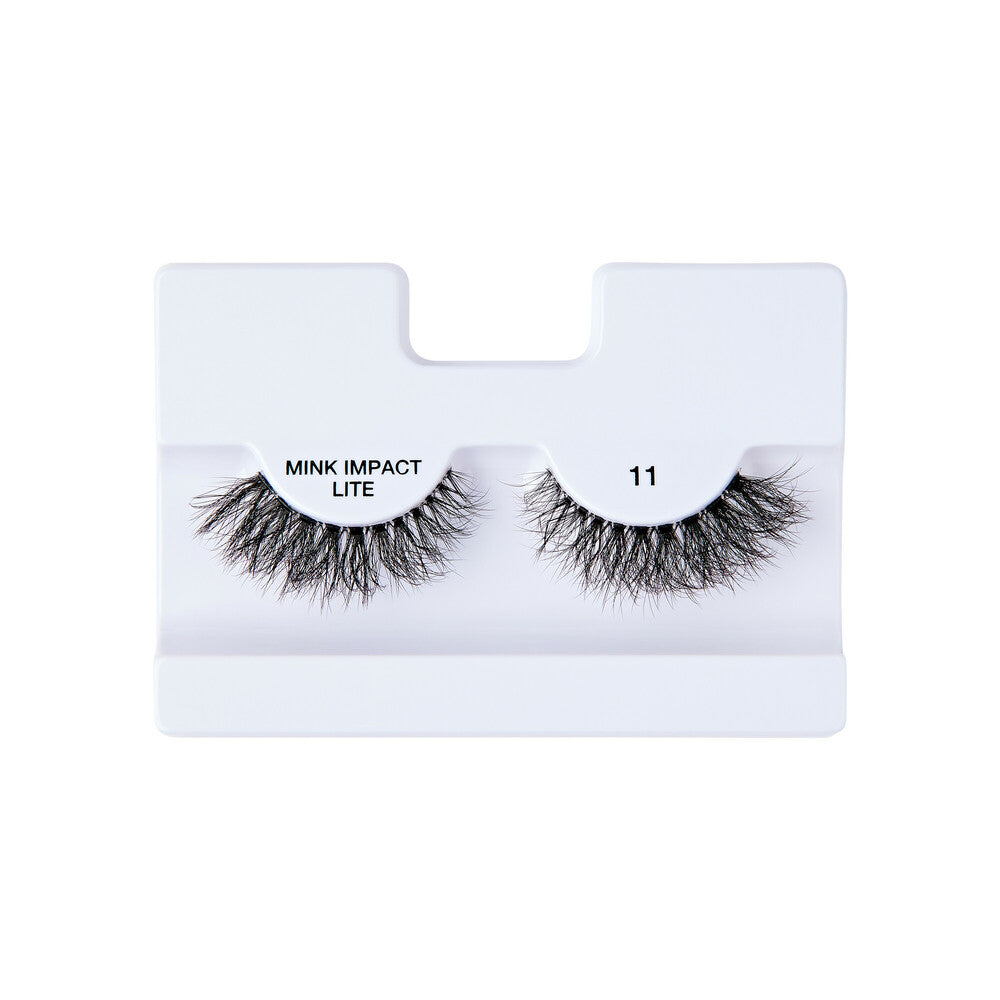 MIL11_extra_007 "I-ENVY Mink Impact Lite Clear Band Vegan Faux Mink Strip Lash, additional product view 7."
