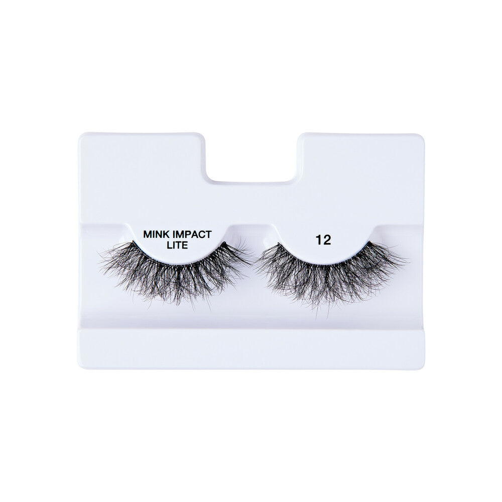 MIL12_extra_007 "I-ENVY Mink Impact Lite Clear Band Vegan Faux Mink Strip Lash, additional product view 7."