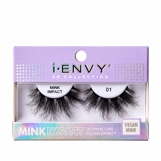 iEnvy Mink Impact Faux Mink Strip Lashes MIP01 – boxed product