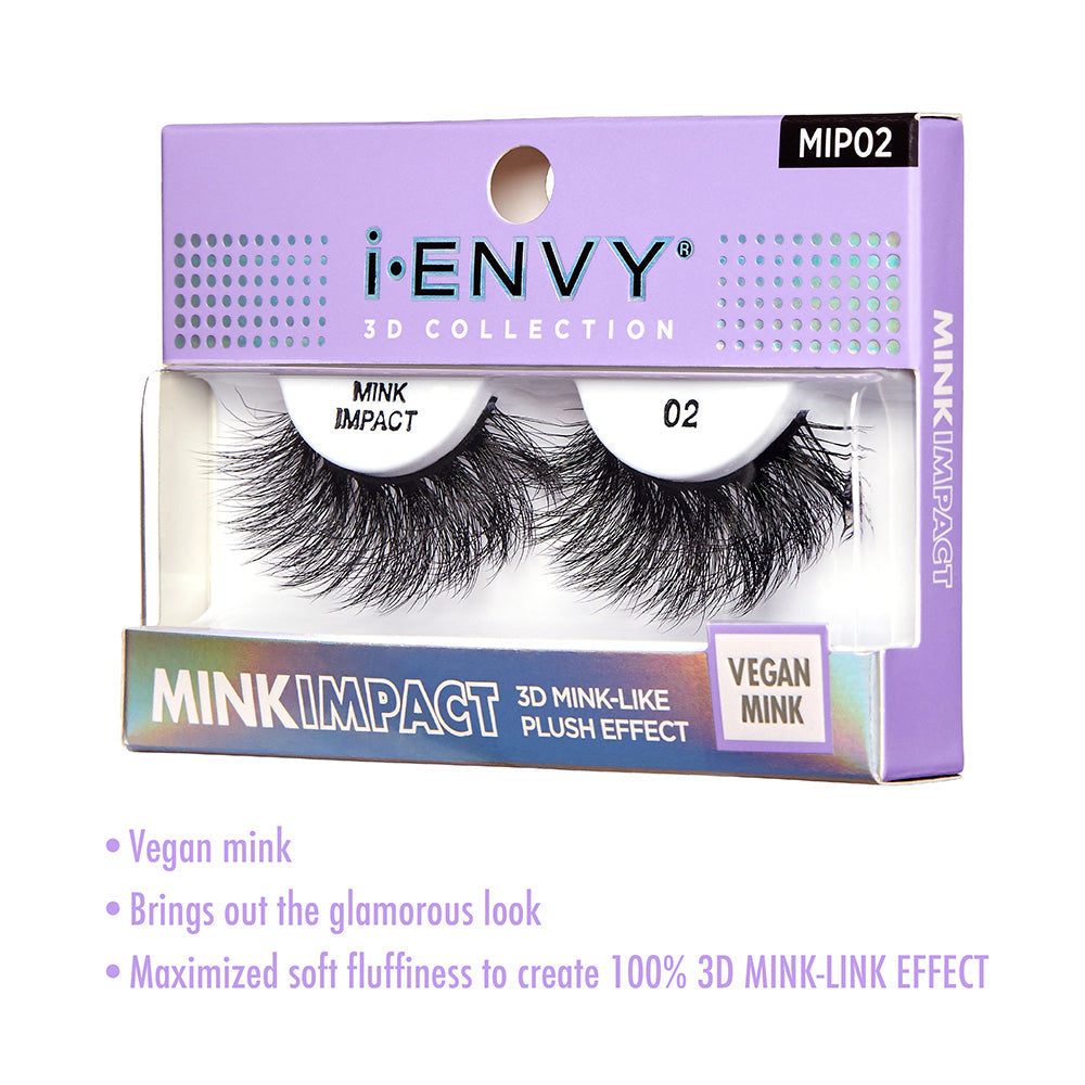 MIP02_extra_003 "I-ENVY Mink Impact Strip Lashes, additional product view 3."