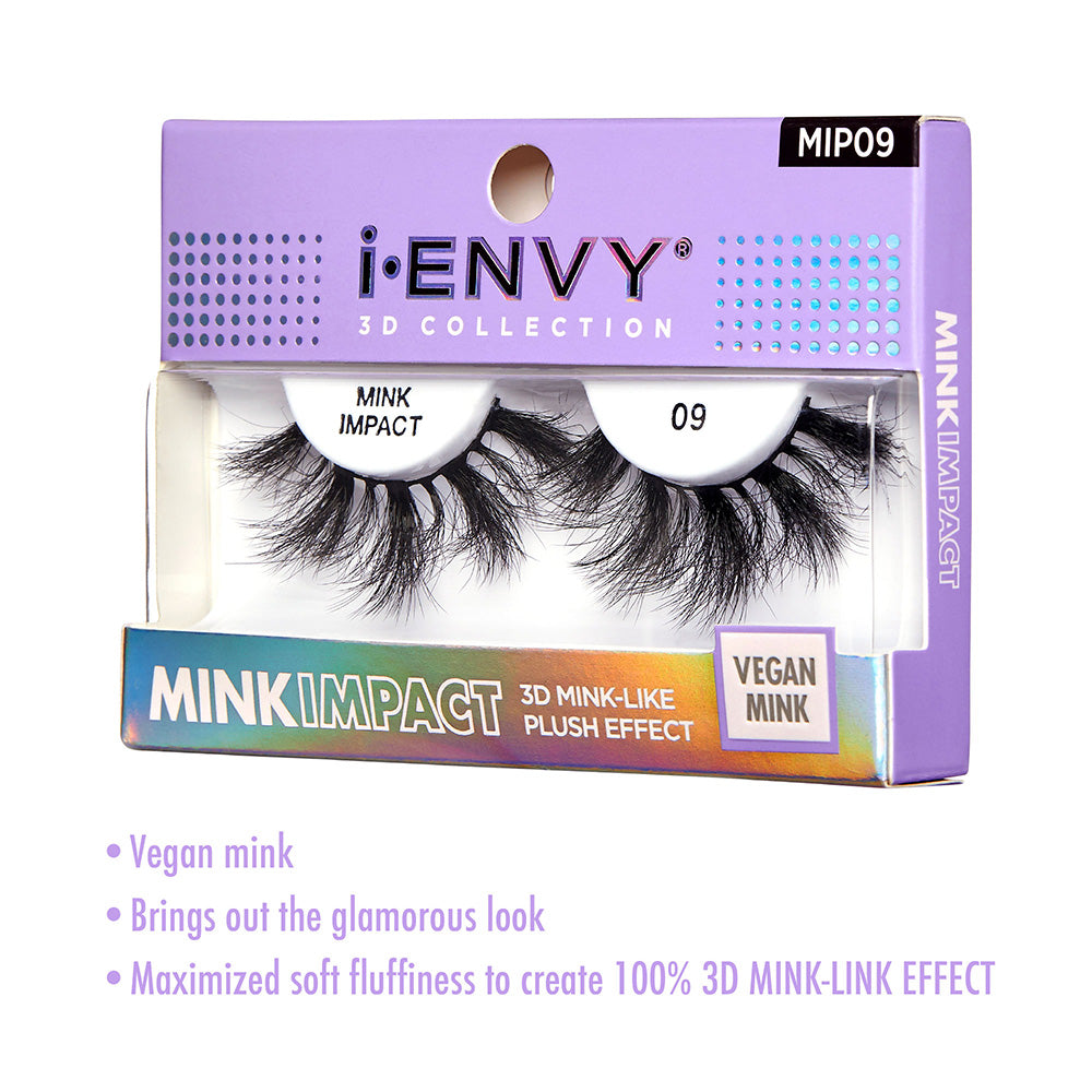 MIP09_extra_003 "I-ENVY Mink Impact Strip Lashes, additional product view 3."