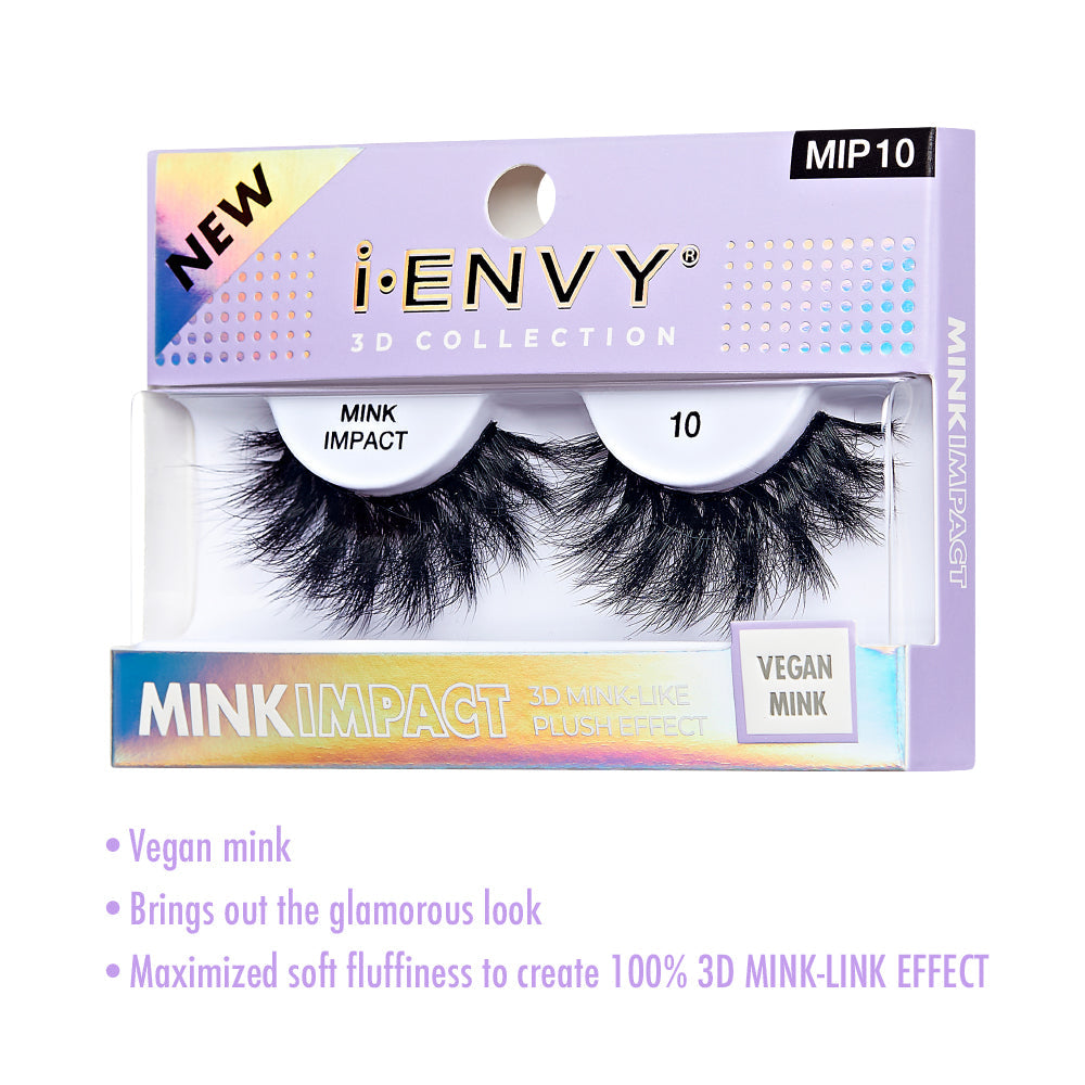 MIP10_extra_003 "I-ENVY Mink Impact Strip Lashes, additional product view 3."