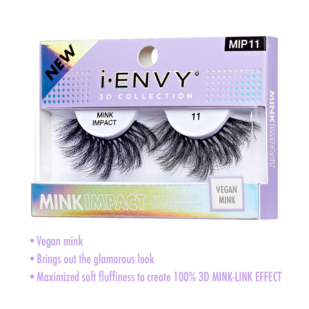MIP11_extra_003 "I-ENVY Mink Impact Strip Lashes, additional product view 3."