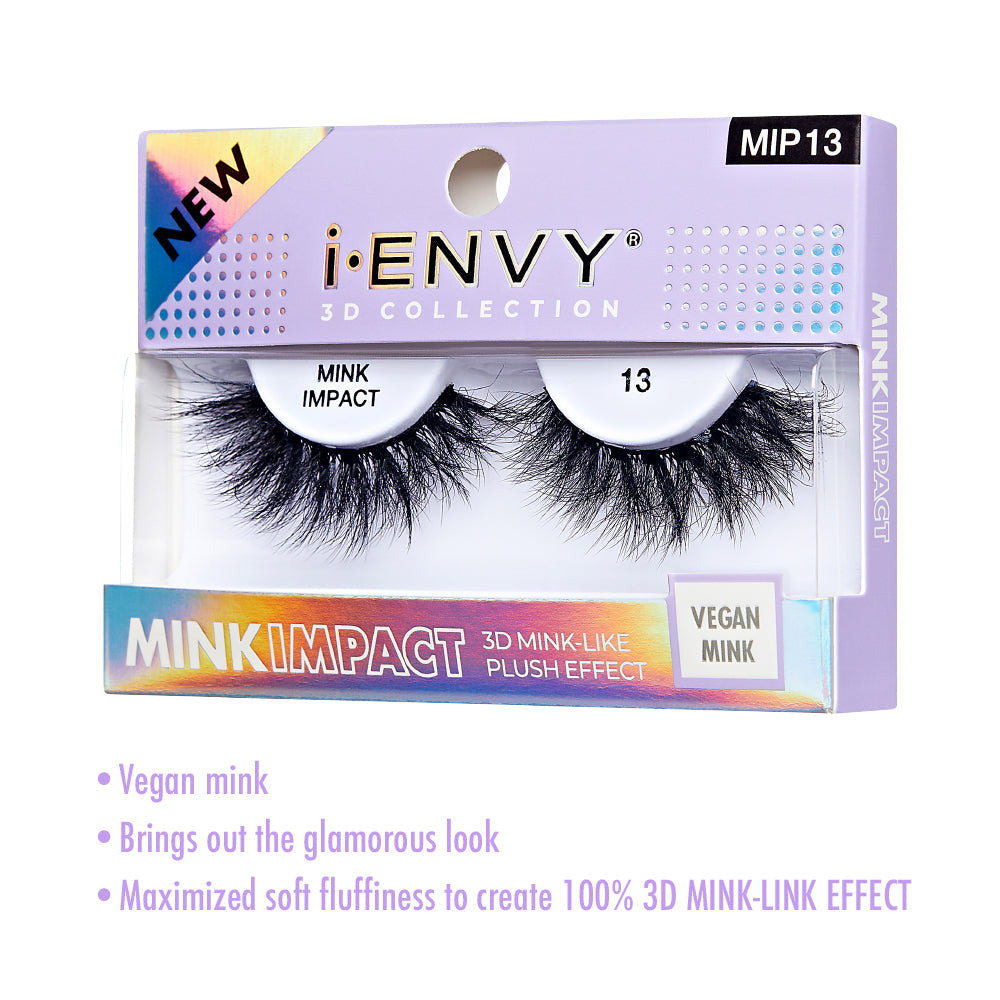 MIP13_extra_003 "I-ENVY Mink Impact Strip Lashes, additional product view 3."