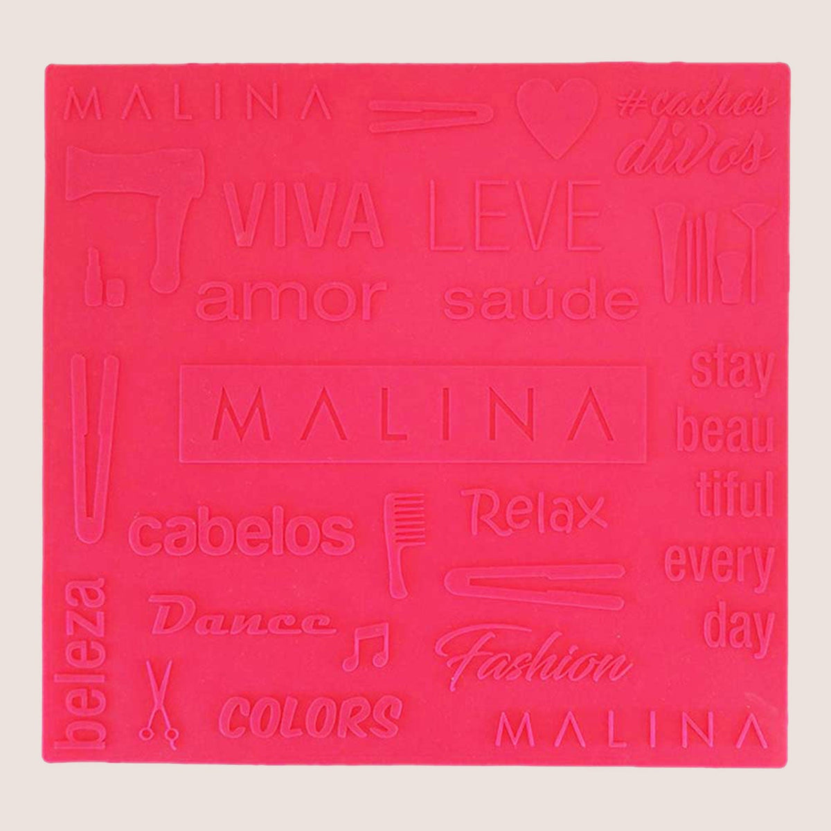 Malina Nova Titanium Flat Iron 1 1/4 Inch, Pink — pink branded heat pad