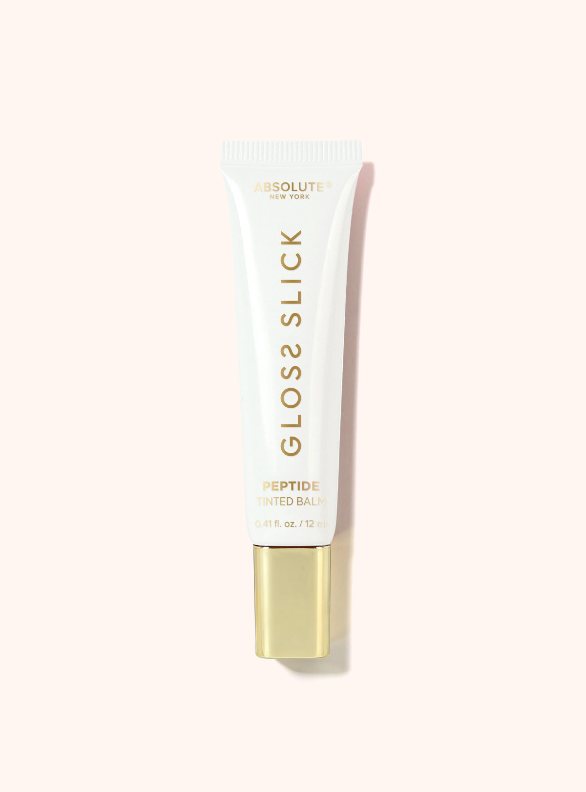 Absolute New York Gloss Slick Peptide Tinted Balm – Peppermint Spritz clear balm tube