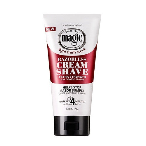 Magic Razorless Cream Shave Extra Strength 6 oz